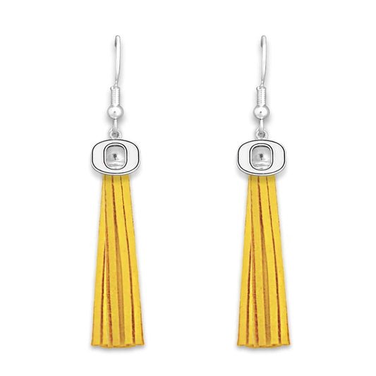 Oregon Logo Tassel Earrings - Fan Sparkle