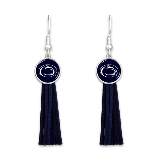 Penn State Logo Tassel Earrings - Fan Sparkle