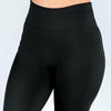 Black Fleece Lined Leggings - Plus Size - Fan Sparkle