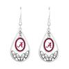 Alabama Teardrop Dangle Earrings - Fan Sparkle