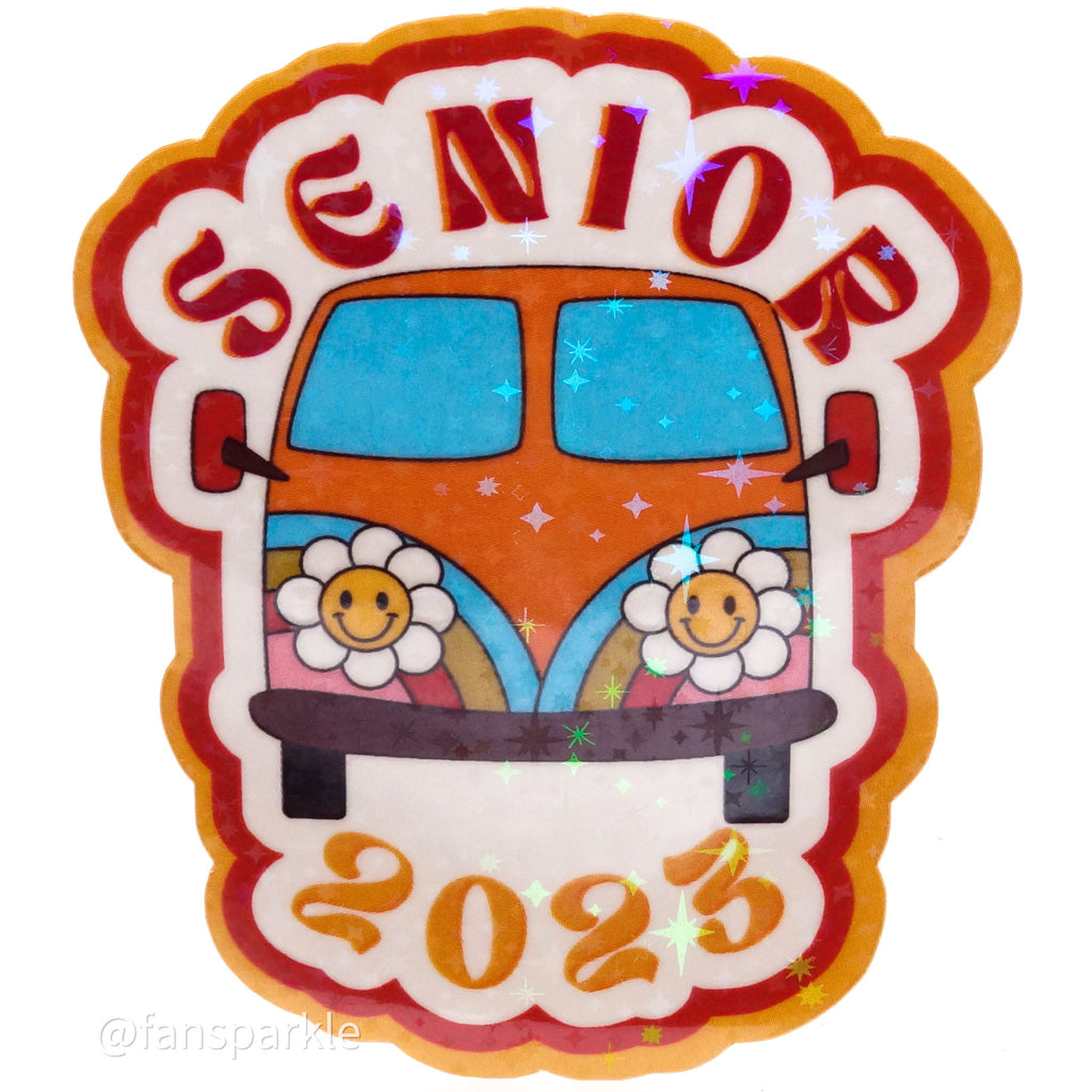 Senior 2023 Sticker (Van) - Fan Sparkle