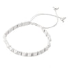 Silver Triangle Bolo Bracelet - Fan Sparkle