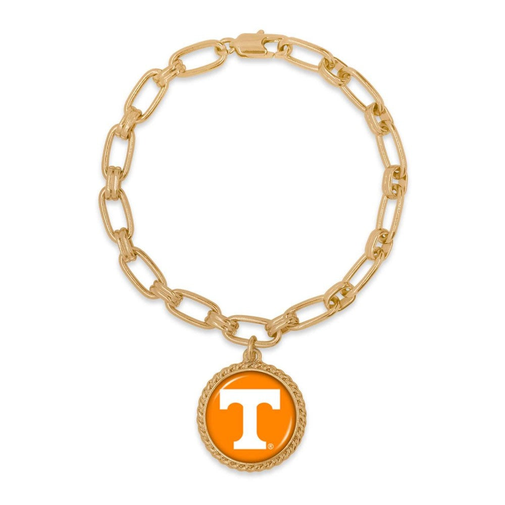 Tennessee Chain Link Bracelet (Gold) - Fan Sparkle