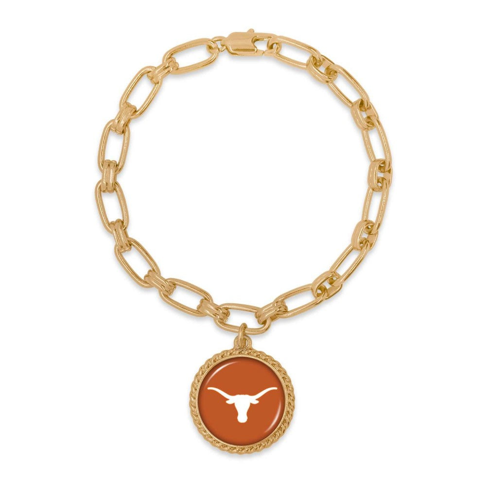 Texas Chain Link Bracelet (Gold) - Fan Sparkle