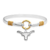 Texas Logo Bangle Bracelet - Fan Sparkle