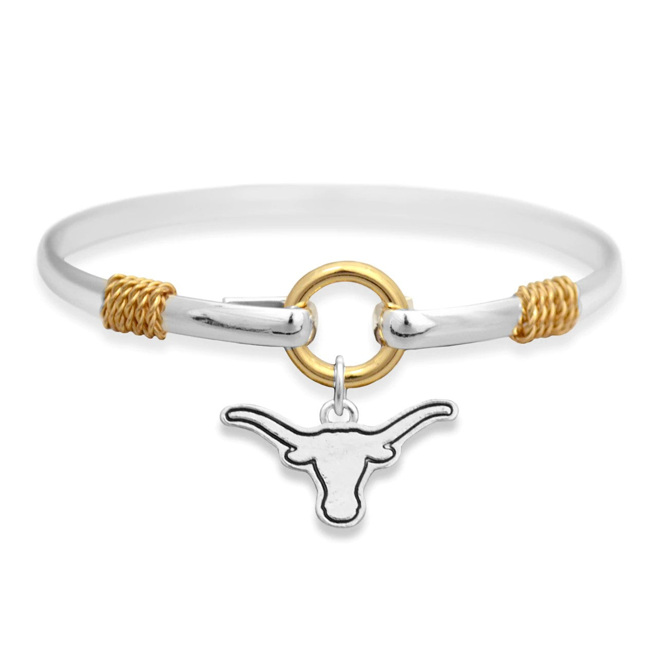 Texas Logo Bangle Bracelet - Fan Sparkle