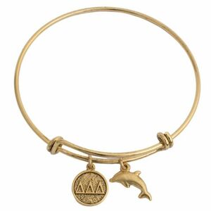 Delta Delta Delta Charm Bracelet - Fan Sparkle