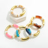 Pink Tube Bead Bracelet - Fan Sparkle