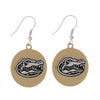 Florida Two Tone Disc Earrings - Fan Sparkle