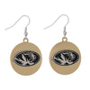 Missouri Two Tone Disc Earrings - Fan Sparkle