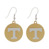 Tennessee Two Tone Disc Earrings - Fan Sparkle