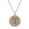 Texas A&M Two Tone Logo Necklace - Fan Sparkle
