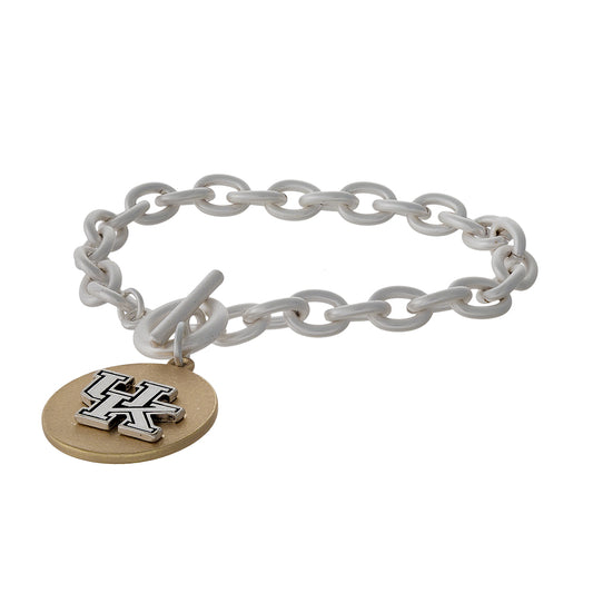 Kentucky Two Tone Toggle Bracelet - Fan Sparkle