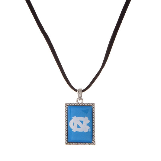 UNC Logo Suede Necklace - Fan Sparkle