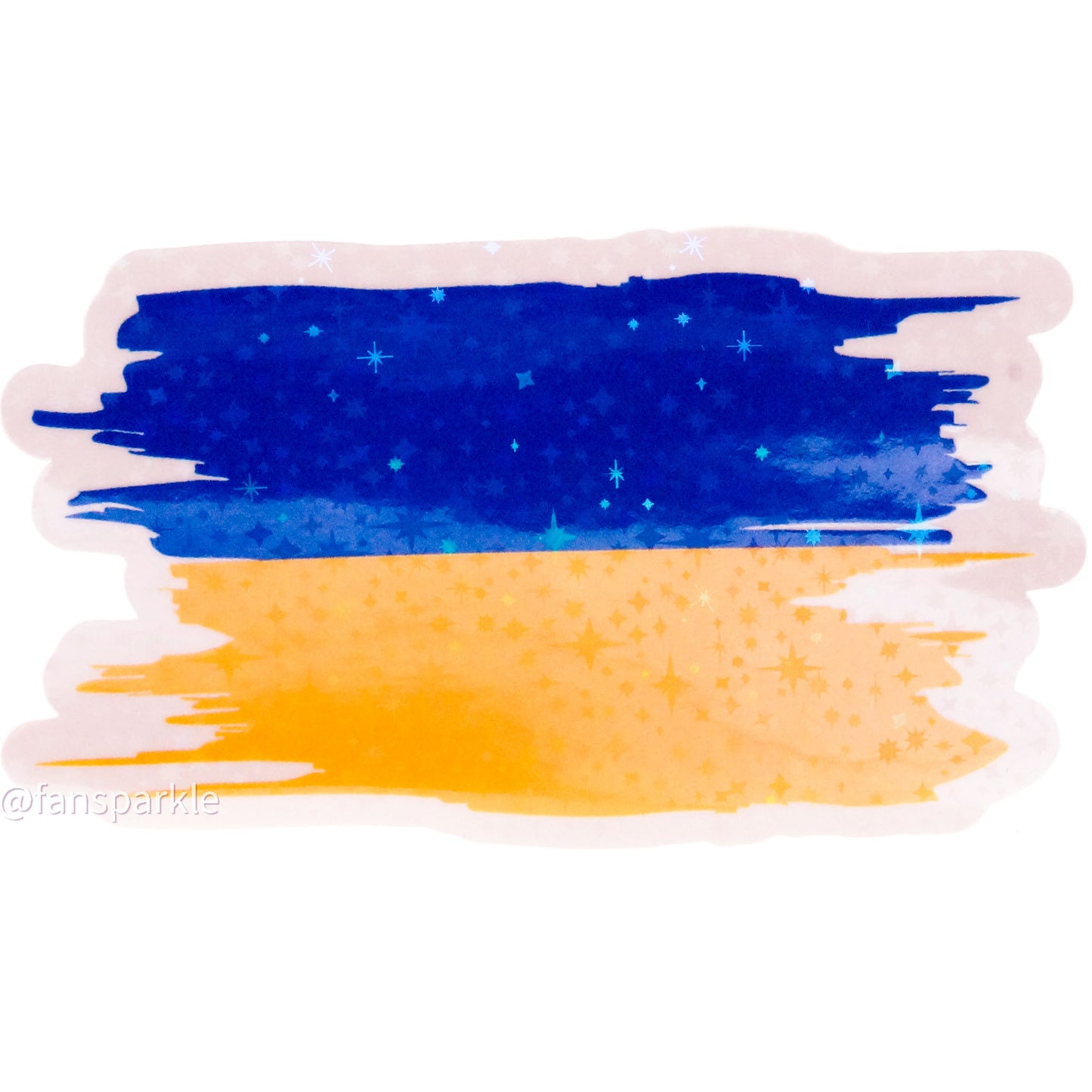 Ukraine Flag Sticker - Fan Sparkle
