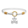 Virginia Logo Bangle Bracelet - Fan Sparkle
