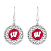 Wisconsin Frills Earrings - Fan Sparkle