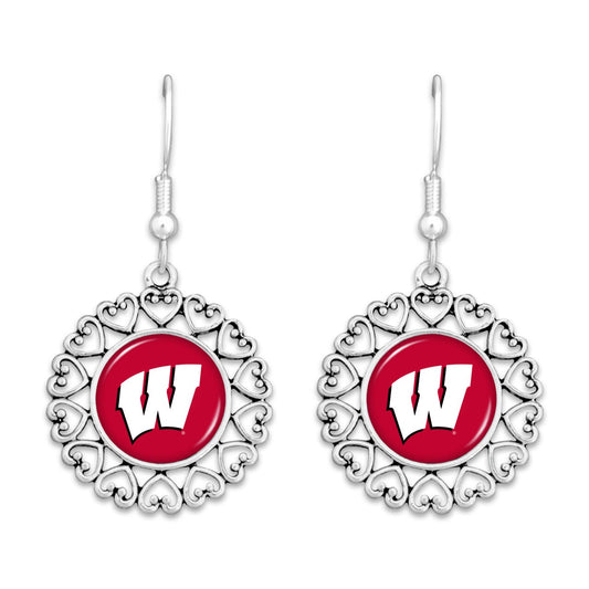 Wisconsin Frills Earrings - Fan Sparkle