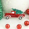 Red Pickup Truck & Christmas Tree Pin/Pendant
