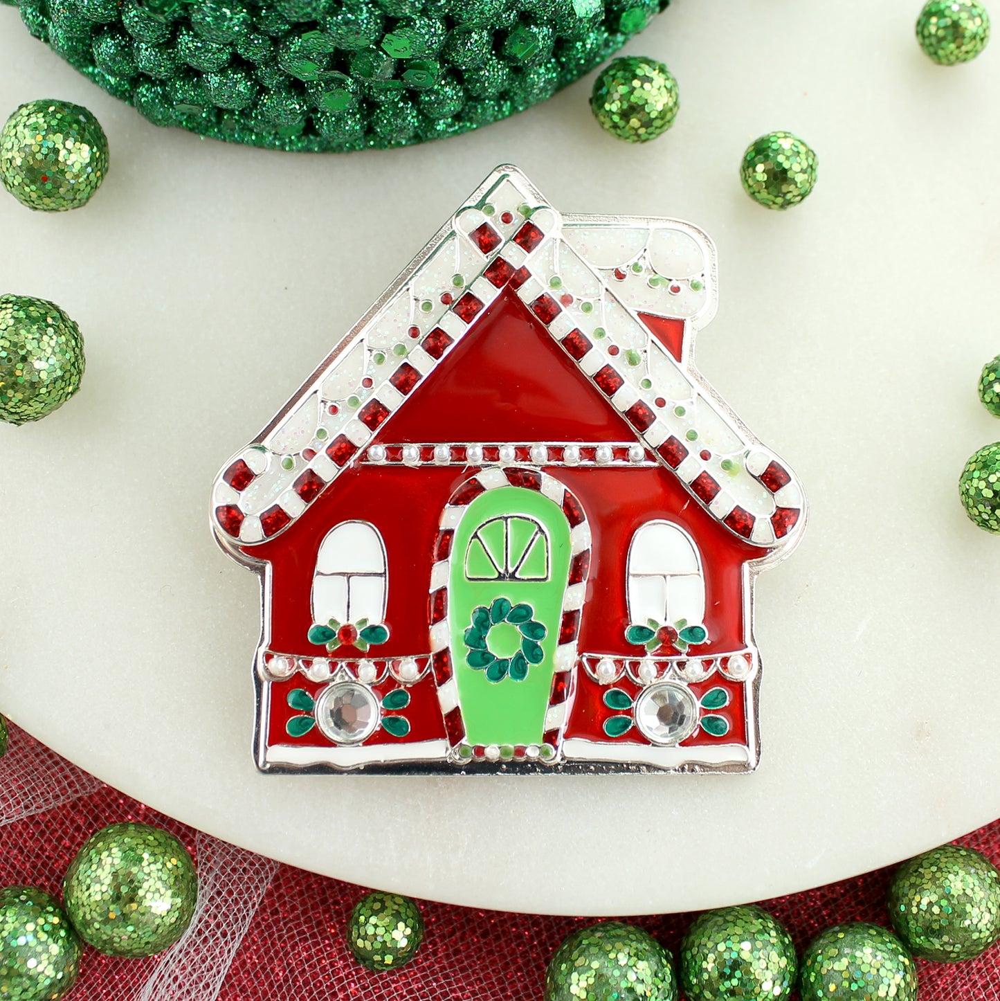 Christmas Gingerbread House Pin/Pendant