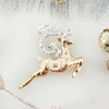 Gld & Slvr Christmas Reindeer Pin/Pendant
