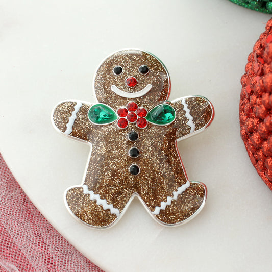 Christmas Gingerbread Man Pin/Pendant