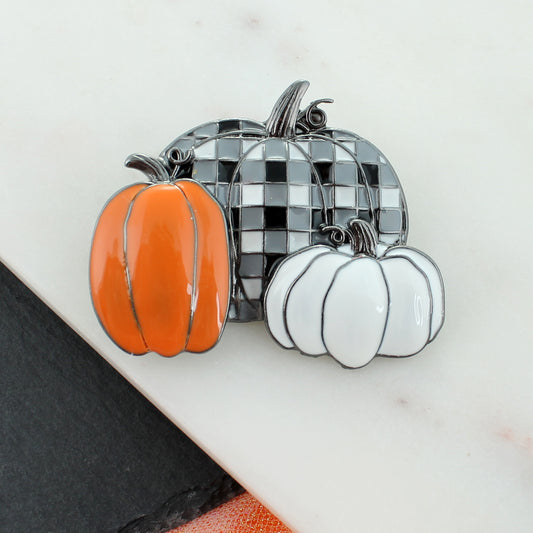 Pumpkin Trio Pin/Pendant - Fall/Halloween