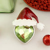 Crystal Mean Green Santa Christmas Pin/Pendant
