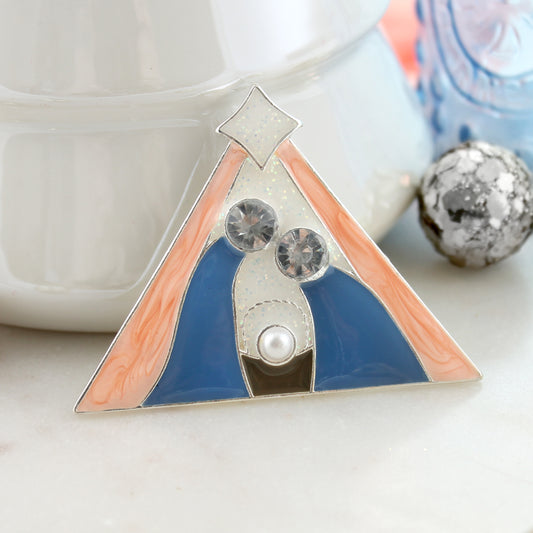 Enamel Christmas Nativity Pin/Pendant